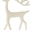 Kerstfiguur rendier wit 20 x 6 x 31 cm