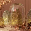 Kerstfiguur Strass Huis goud 7,5 x 7,5 x 10 cm