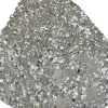 Kerstfiguur Strass Huis zilver 7,5 x 7,5 x 10 cm