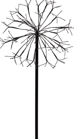 Kerstfiguur vuurwerk met 120 LED lampjes warm wit H 45 cm
