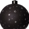 Kersthanger bol sterren met LED verlichting warm wit D 12 cm