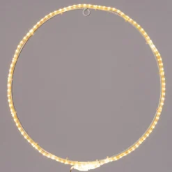 Kersthanger rond met 70 LED lampjes warm wit D 26 cm