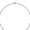Kersthanger rond zwart met 150 LED lampjes warm wit D 27 cm
