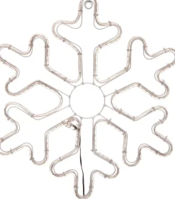 Kersthanger schaduw sneeuwvlok 40 x 40 cm met 270 lampjes warm wit
