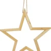 Kersthanger ster naturel D 45 H 3 cm