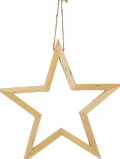 Kersthanger ster naturel D 45 H 3 cm