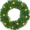 Kerstkrans Winterberg met LED verlichting D 35 cm