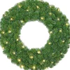 Kerstkrans Winterberg met LED verlichting D 60 cm warm wit