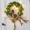 Kerstkrans Winterberg met LED verlichting D 50 cm
