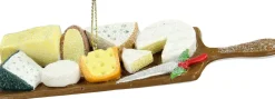 Kerst ornament kaasplateau 14 x 4,5 x 1,9 cm