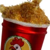 Kerst ornament Kana kip emmer rood D 6 H 10 cm