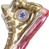 Kerst ornament sneaker goud 7,6 x 5,1 x 12,7 cm