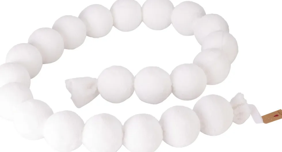 Kerstslinger bal wit 1,8 m