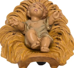 Kerststal figuur kind Jezus 12 x 5 x 2 cm