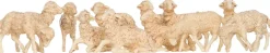 Kerststal figuur schaap 12 stuks H 5/6 cm