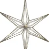 Kerstster Arno goud met 25 lampjes warm wit 4,5 x 30 x 31,5 cm
