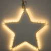 Kerstster met 90 lampjes warm wit D 30 cm