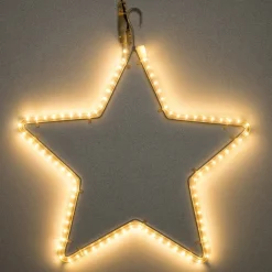 Kerstster met 90 lampjes warm wit D 30 cm
