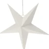 Kerstster Papy wit 45 x 14 x 45 cm