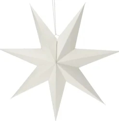 Kerstster Papy wit 75 x 13 x 75 cm