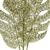 Kersttak met glitter monstera blad goud 78 cm