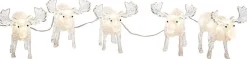 Konstsmide kerstfiguur eland met verlichting 11,5 x 15,5 x 13 cm 5 stuks