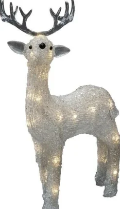 Konstsmide kerstfiguur rendier met verlichting 14 x 19 x 31,5 cm