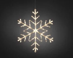 Konstsmide kerstfiguur sneeuwvlok met verlichting 60 x 60 x 1,5 cm