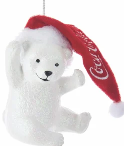 Kurt S. Adler kerstfiguur Coca Cola ijsbeer wit 7 x 7 x 11 cm