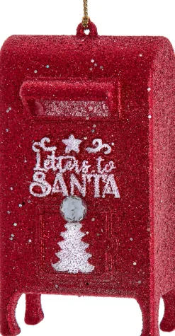Kurt S. Adler kerst ornament brievenbus aan de kerstman rood 11,43 x 6,10 x 3,81 cm