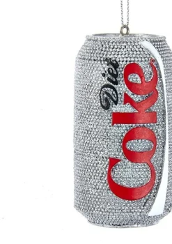 Kurt S. Adler kerst ornament Coca Cola zero rood 6,2 x 6,2 x 8 cm