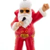 Kurt S. Adler kerst ornament Elvis Presley kerstman rood 10,16 x 3,56 x 7,11 cm