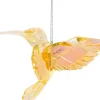 Kurt S. Adler kerst ornament kolibrie lichtgeel 8 x 10 x 10 cm
