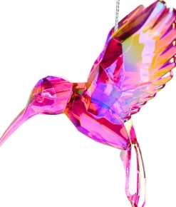 Kurt S. Adler kerst ornament Kolibrie iriserend roze 7 x 4 x 7 cm