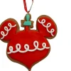 Kurt S. Adler kerst ornament peperkoek Mickey oren krul rood 10 x 8 x 14 cm