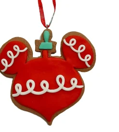 Kurt S. Adler kerst ornament peperkoek Mickey oren krul rood 10 x 8 x 14 cm