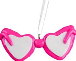 Kurt S. Adler kerst ornament zonnebril roze 8 x 5 x 7 cm
