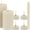 LED kaarsenset met afstandsbediening / timer ivoor 9 stuks
