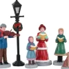 Lemax Caddington Village kerstdorpminiatuur Baily's music school (kerstkoor) 21,5 x 3 x 10,1 cm 8-delig