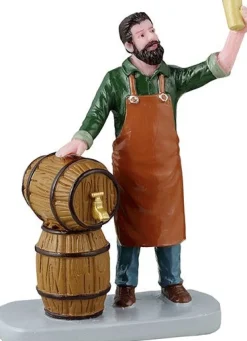Lemax Caddington Village kerstdorpminiatuur brewmaster (bierbrouwer) 2,4 x 5,8 x 7,1 cm
