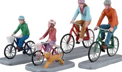 Lemax Caddington Village kerstdorpminiatuur family bike ride (fietstocht familie) 11,7 x 7,1 x 7,6 cm 4-delig