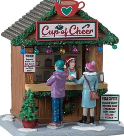 Lemax Caddington Village kerstdorpminiatuur cup of cheer (drank kraam) 10,4 x 11,3 x 13,3 cm