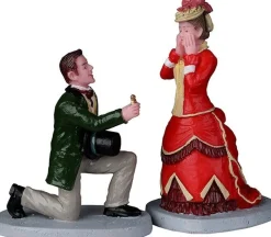 Lemax Caddington Village kerstdorpminiatuur The Proposal (aanzoek) 3,8 x 8,5 x 7 cm 2-delig