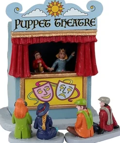 Lemax Caddington Village kerstdorpminiatuur puppet theatre (poppenshow) 19,8 x 6,4 x 12 cm 3-delig