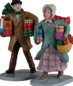 Lemax Caddington Village kerstdorpminiatuur Gifts For Grandchildren (cadeautjes brengen) 4,1 x 7,1 x 7 cm 2-delig