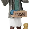 Lemax Caddington Village kerstdorpminiatuur hot muffins and crumpets (voedsel verkoper) 4 x 2,3 x 7,3 cm