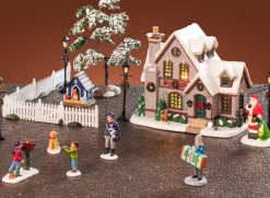 Lemax Caddington Village kerstdorp set white christmas 21,4 x 17,7 x 27,6 cm 23-delig