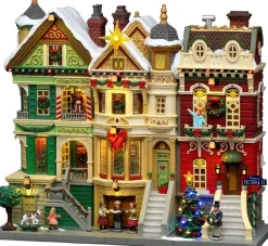 Lemax Caddington Village kerstdorp christmas on victoria (kerststraat) 31,6 x 16,4 x 33,4 cm