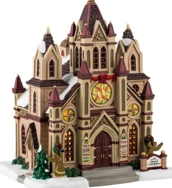 Lemax Caddington Village kersthuisje grace cathedral (kathedraal) 15,2 x 18 x 21,5 cm