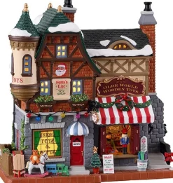 Lemax Caddington Village kersthuisje Santa's List Toy Shop (speelgoedwinkel) 11,5 x 20 x 21 cm